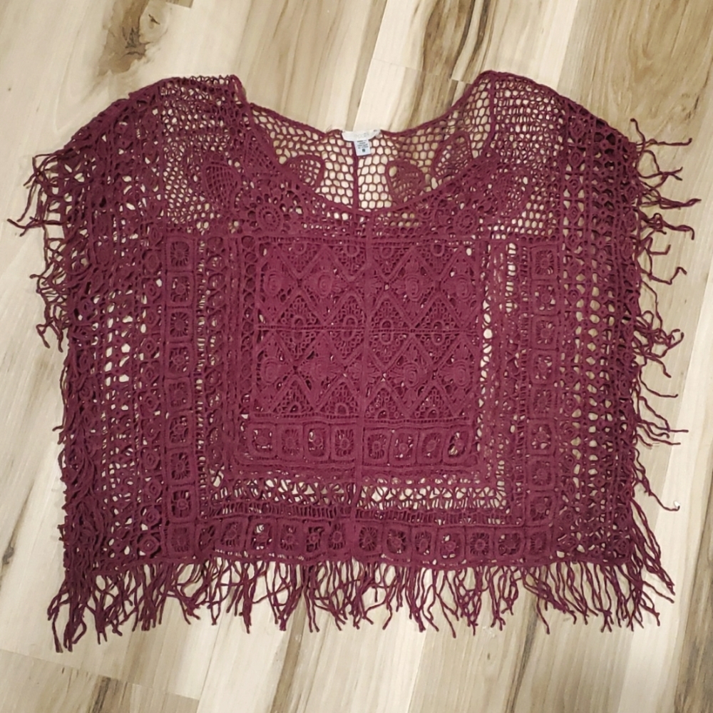 Ecote Boho Crochet Shirt
